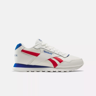 Reebok Glide Shoes - Chalk / Vector Red / Vector Blue