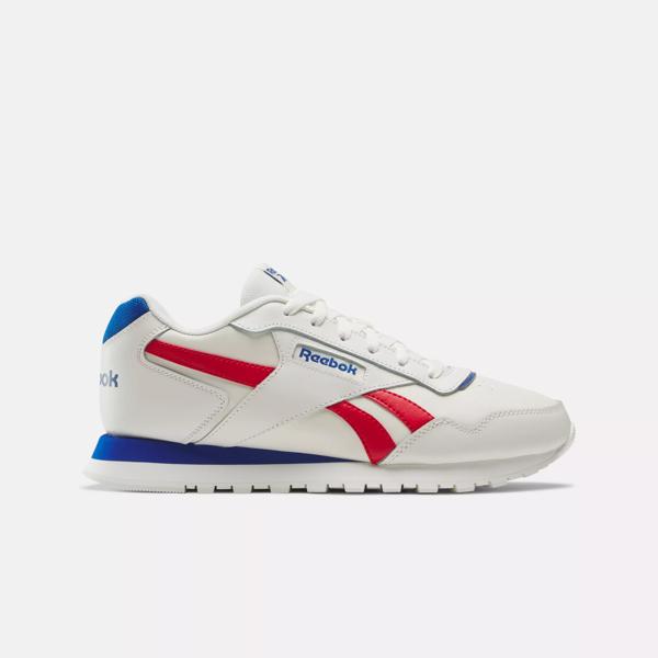 Red and 2024 blue reebok