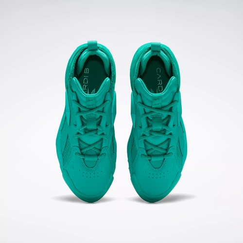 green cardi b shoes