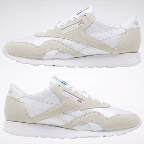 Alicia cuestionario acortar Classic Nylon Men's Shoes - White / White / Light Grey | Reebok