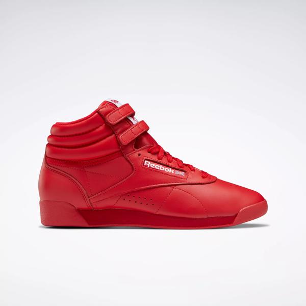 Red store reeboks sneaker