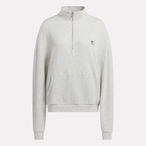 Reebok x SET Classic Lightweight Quarter Zip Sweatshirt Heather Grey Reebok