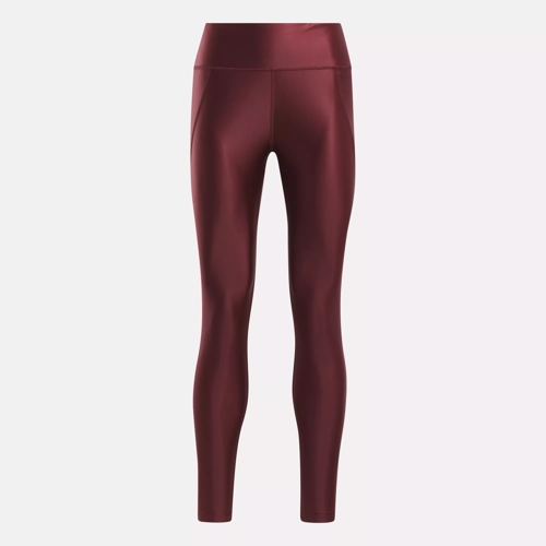 Reebok Women's Studio Lux High Shine Tights, Medium, Merlot S16-R :  : Clothing, Shoes & Accessories