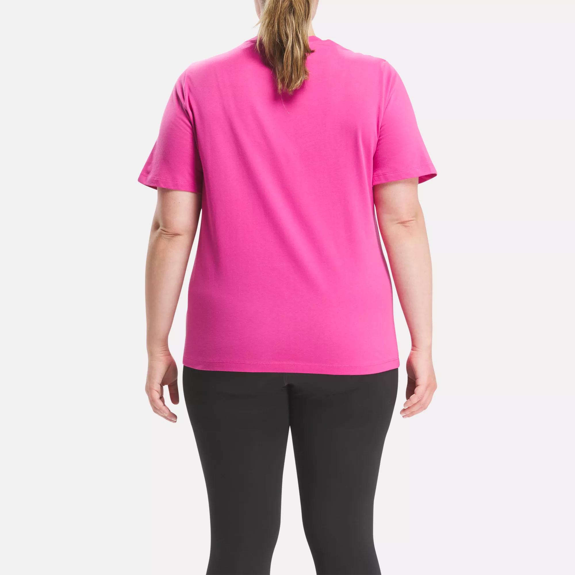 reebok shirts womens pink