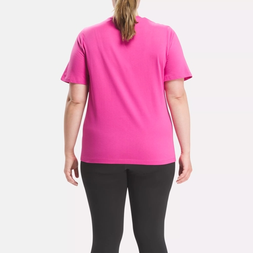 5x Plus Size Hot Pink T-Shirt