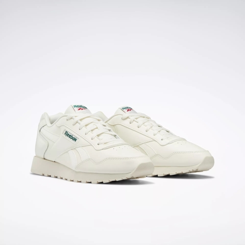 Reebok Glide Shoes - Chalk/Dark Green/Flash Red