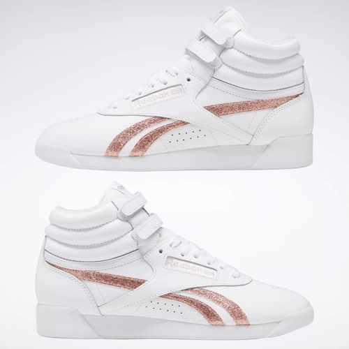 Reebok classics high hot sale tops womens gold