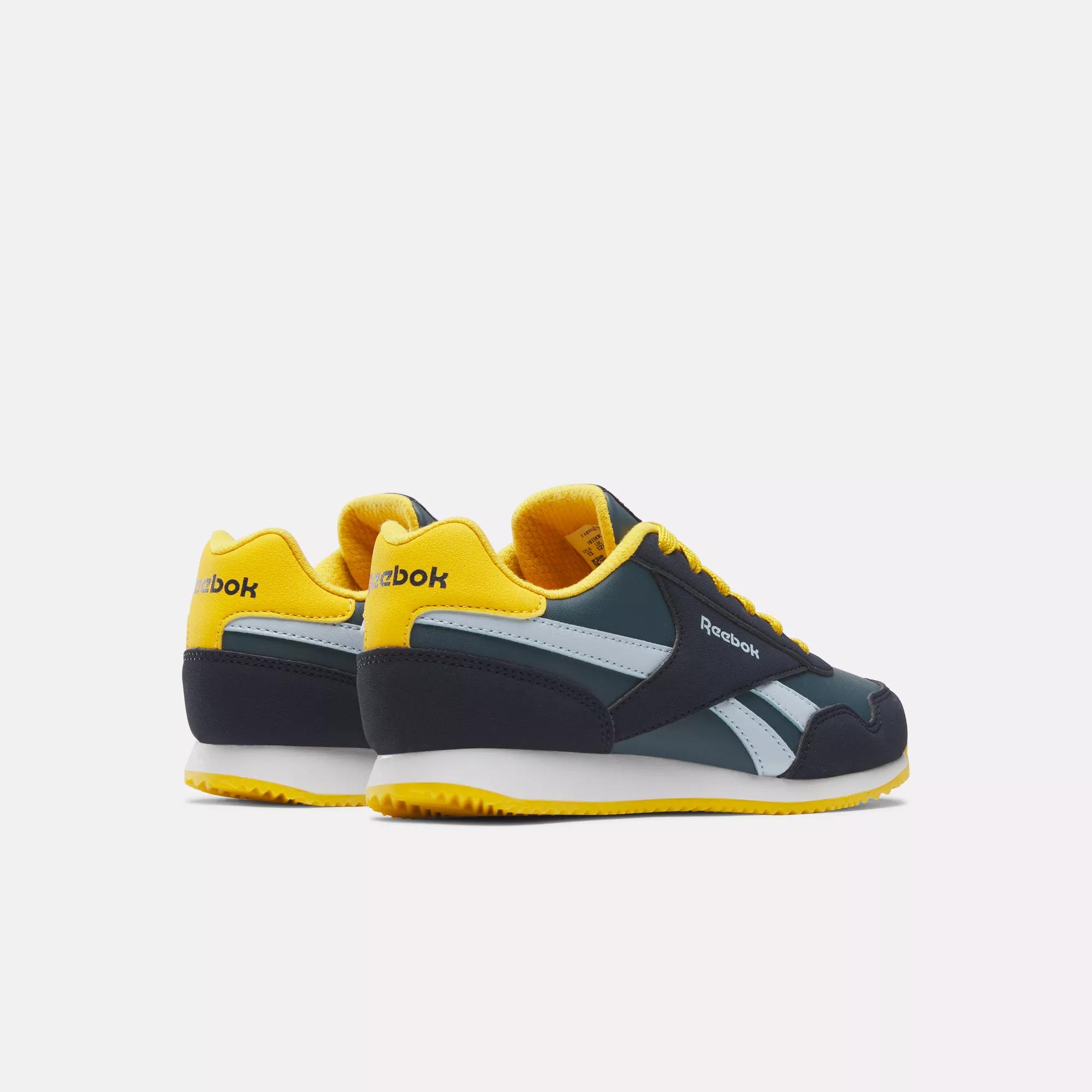 Reebok Royal CL Jog 3.0 Shoes - Preschool - Vector Navy / Hoops Blue / Team  Yellow | Reebok