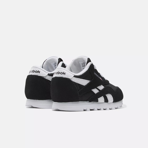 Reebok Classic Nylon Black White Toddler Boys Shoes Size 5