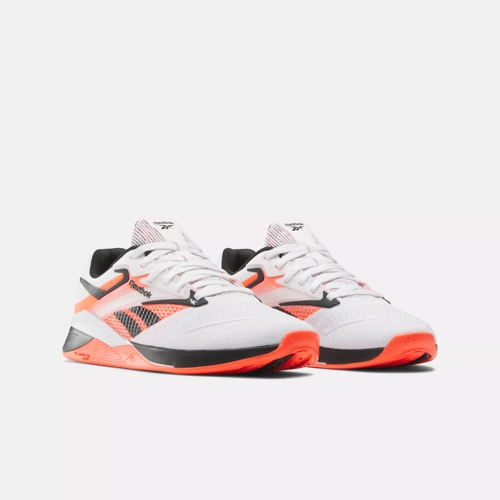 Nano X4 Training Shoes Ftwr White Black Orange Flare Reebok