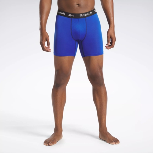 Reebok Men?s Underwear ? Long Leg Performance Boxer Briefs (6
