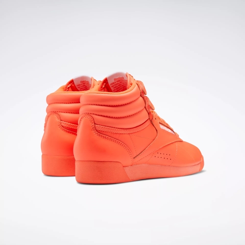 Freestyle Hi Women's Shoes - Orange Flare / Orange Flare / Ftwr White |  Reebok
