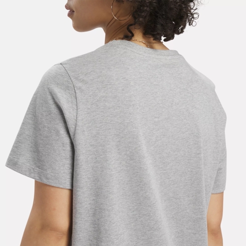 Reebok Identity T-Shirt Dress - Medium Grey Heather