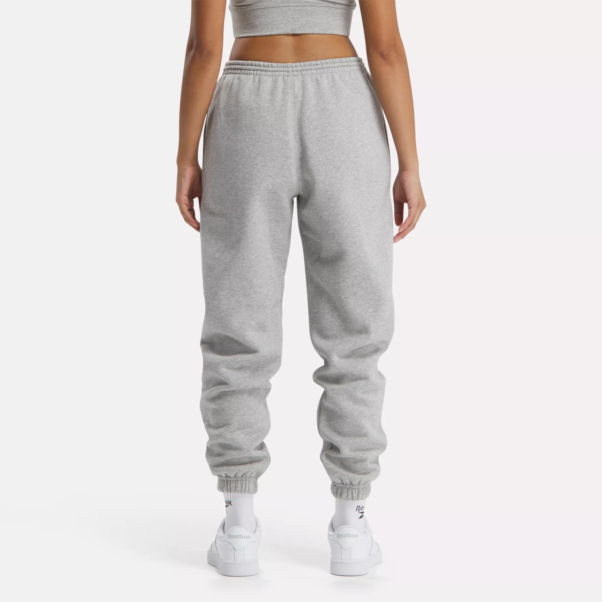 Reebok Training Cuffed Sweatpants In Gray Marl | ModeSens