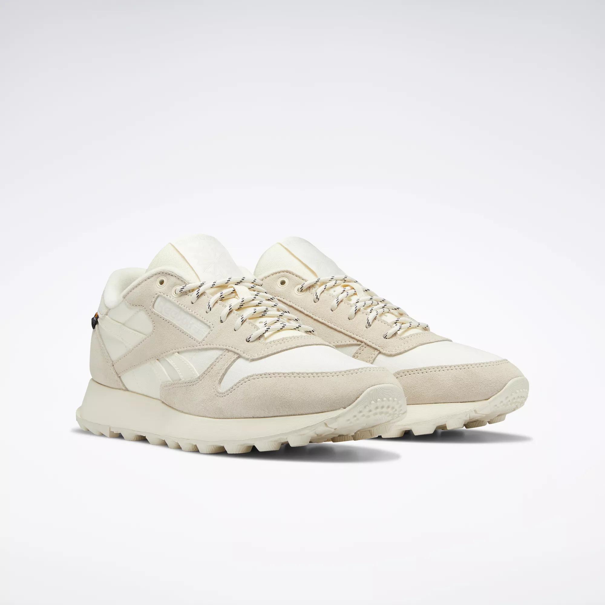 Tid Alternativt forslag Spanien Classic Leather Shoes - Classic White / Classic White / Stucco | Reebok