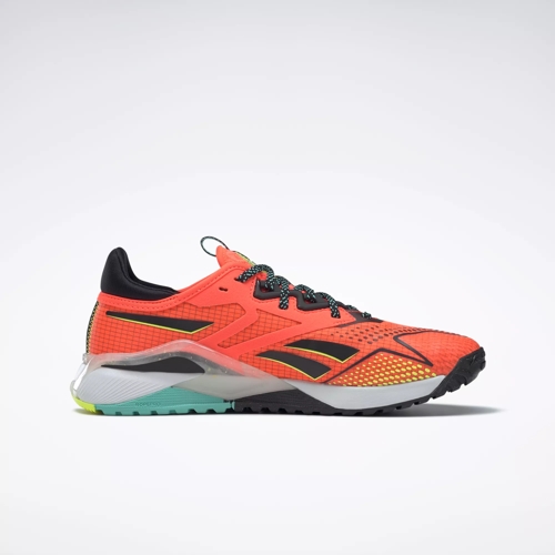 Nano X2 TR Adventure Women's Training Shoes - Orange Flare / Core Black /  Solar Acid Yellow | Reebok