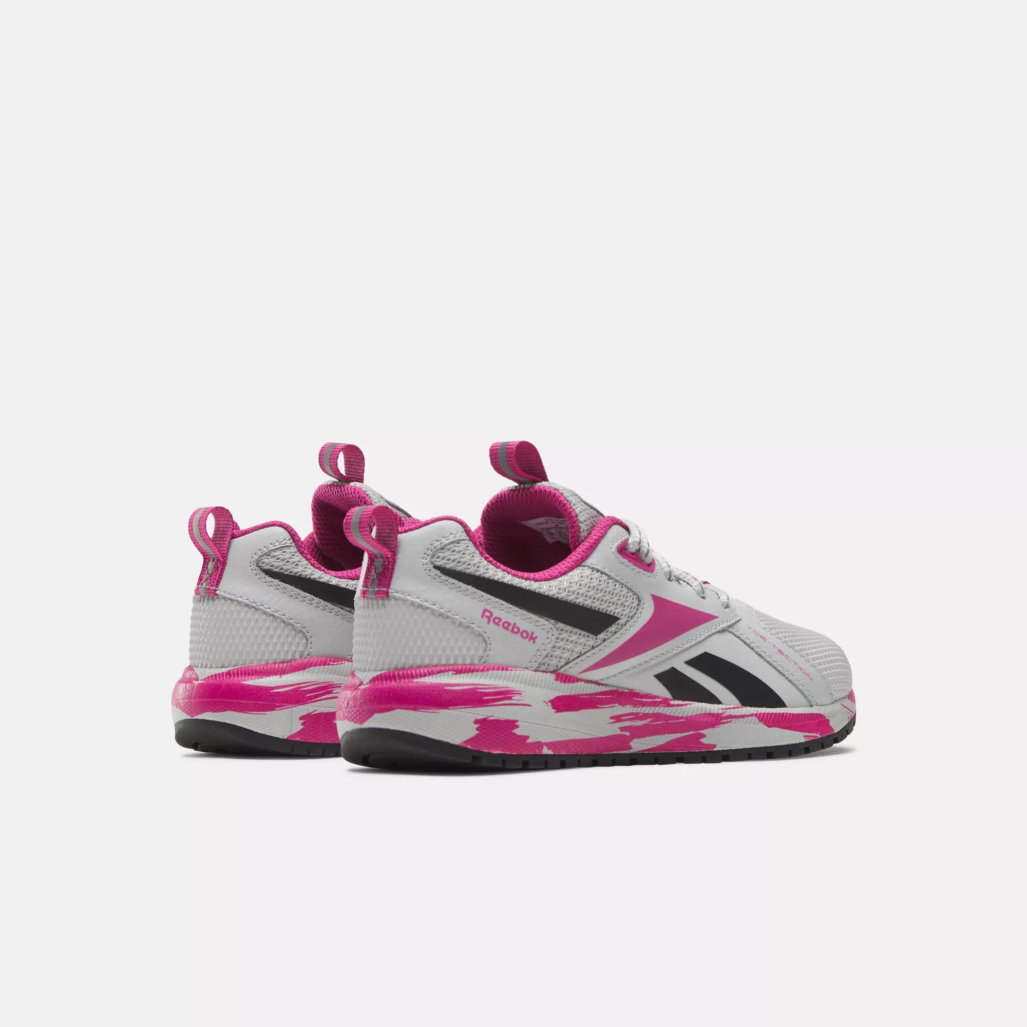 Reebok Durable XT Shoes Fog Core - Preschool Black / Steely - Reebok / Pink | Semi Proud