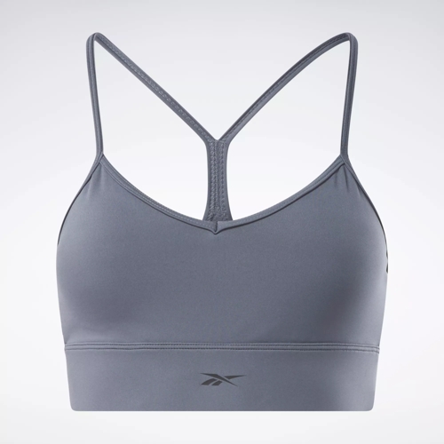 Womens Clothing  Linear Mark Training Sports Bra - Graphite