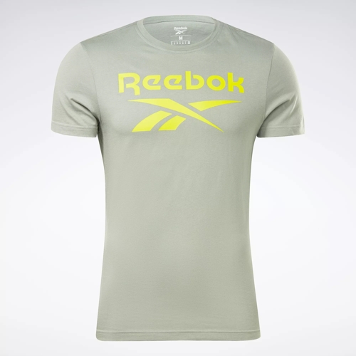 Reebok Men's T-Shirt - Green - L