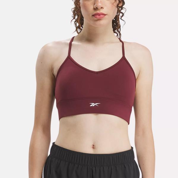 All In Motion Burgundy Red Ribbed Sports Bra Women's Size Medium - beyond  exchange