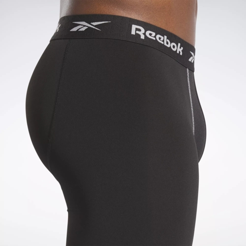 Reebok Performance Boxer Briefs With Fly in Black for Men