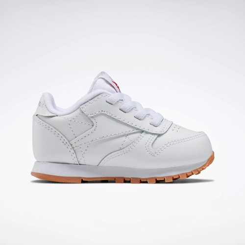 reebok leather enfant brun