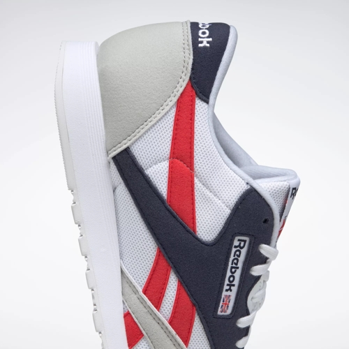 Classic Men's Shoes - White / Vector Navy / Primal Red Reebok