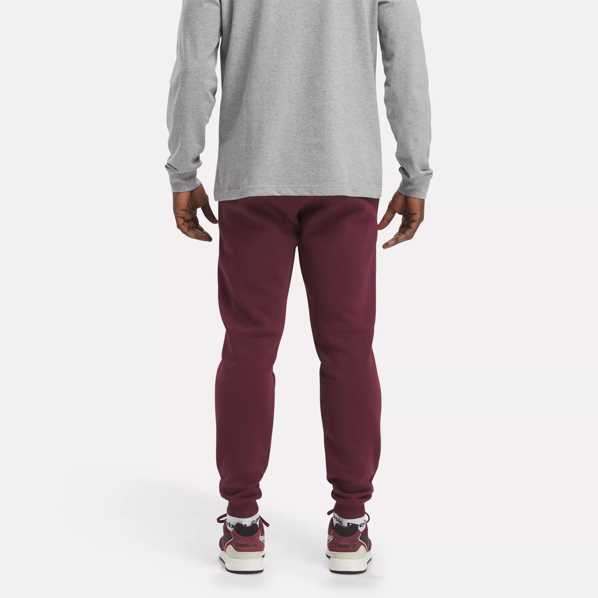 Reebok Training Essentials Linear Logo French Terry Jogger Pants, Maroon,  2X18W : : Clothing, Shoes & Accessories