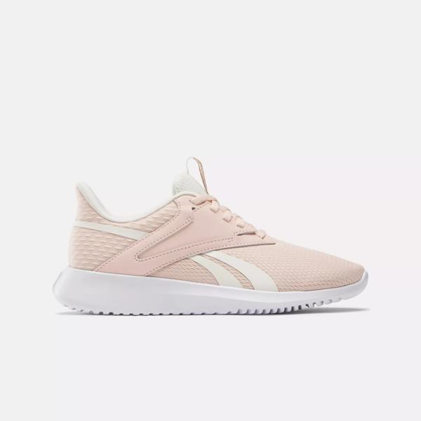 Ladies pink hotsell reebok trainers