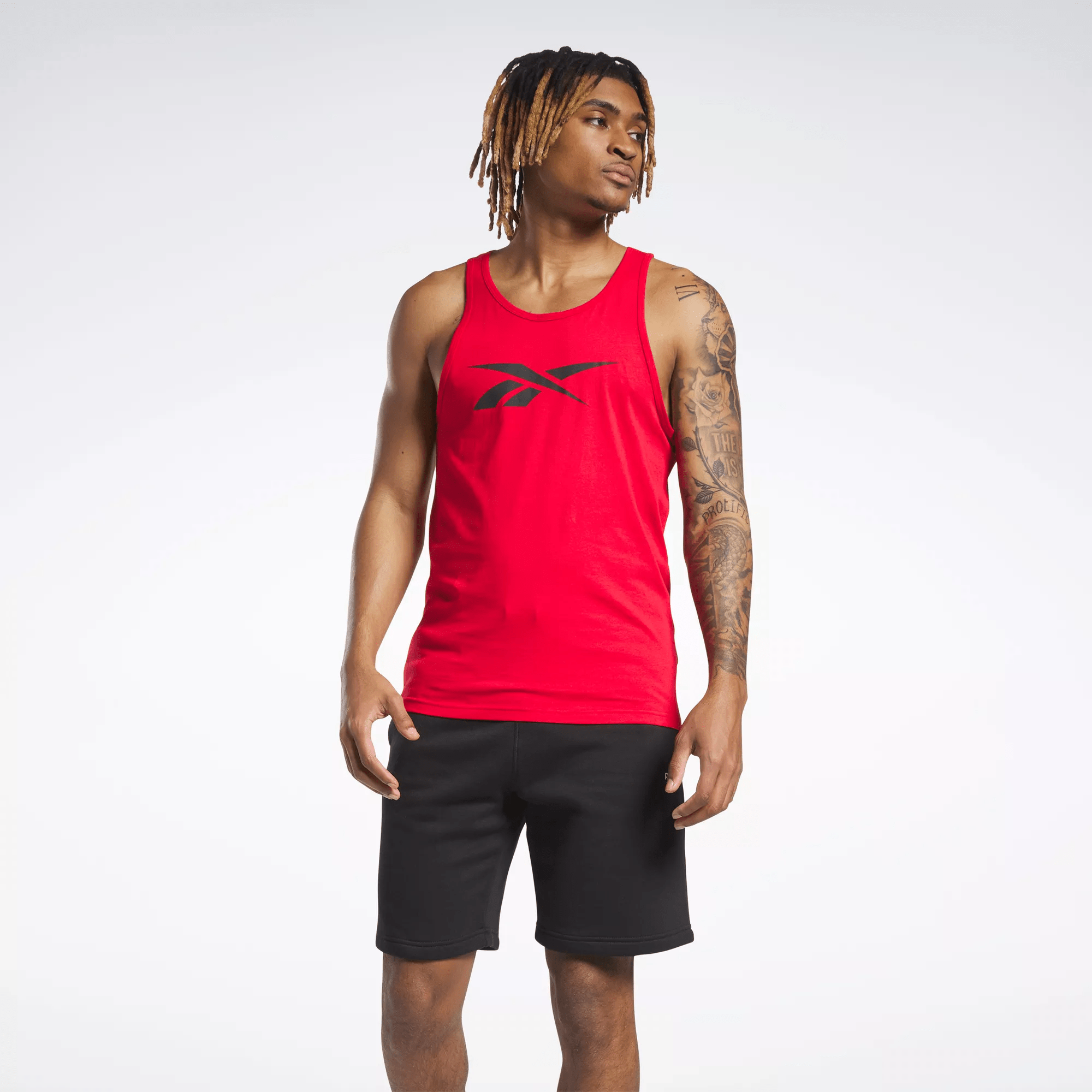 Reebok Graphic Series Vector Tank Top In Red