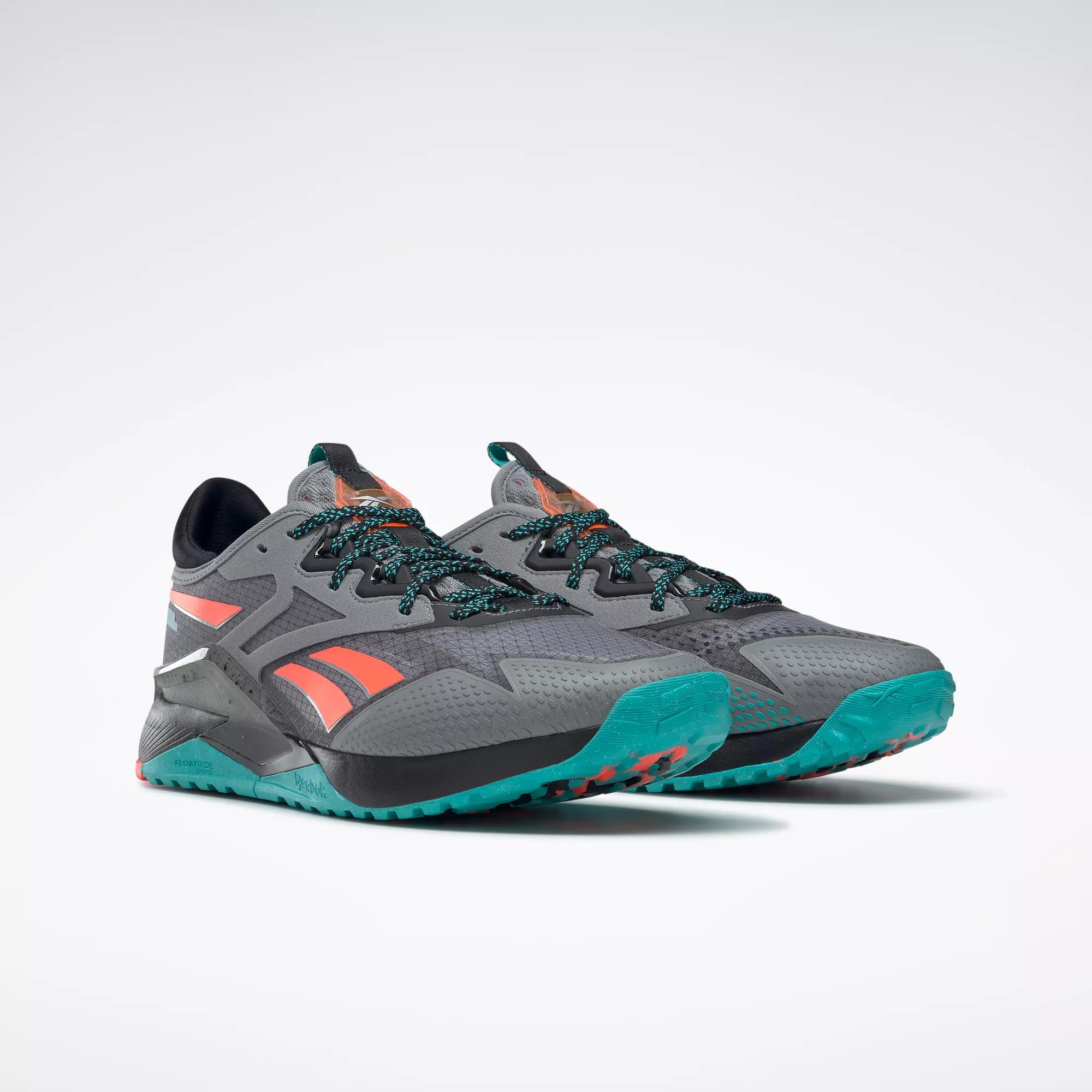 Festival Gummi Ud Nano X2 TR Adventure Men's Training Shoes - Pure Grey 5 / Core Black /  Classic Teal | Reebok