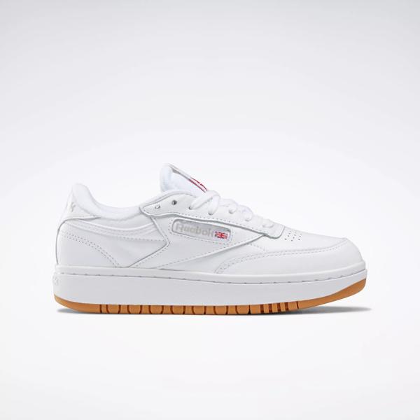 vencimiento Tarjeta postal Cambios de Club C Double Women's Shoes - White / Reebok Rubber Gum-07 / White | Reebok