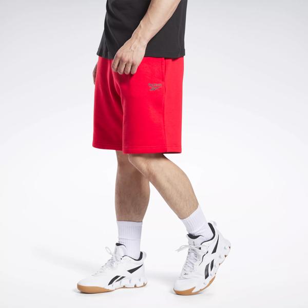 Reebok Identity Fleece Shorts - Vector Red / Black