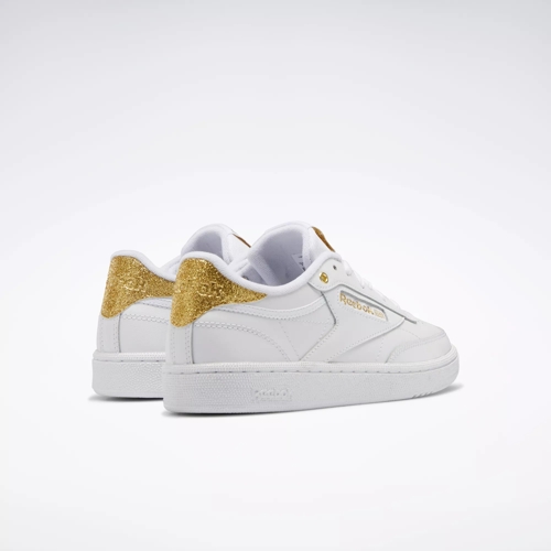 Reebok Womens Club C 85 Chalk/Sahara/Gold Met - Robert Wayne