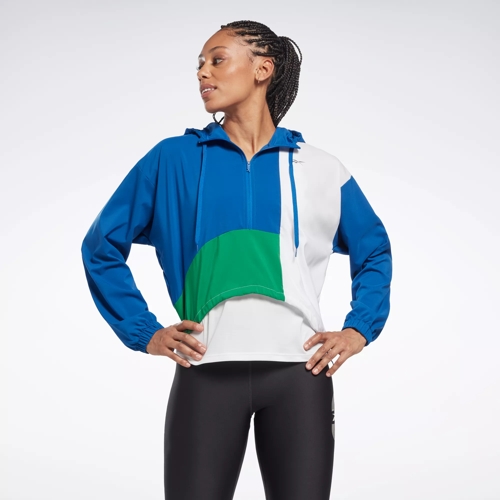 i dag eftermiddag farmaceut Running Woven Jacket - Vector Blue | Reebok