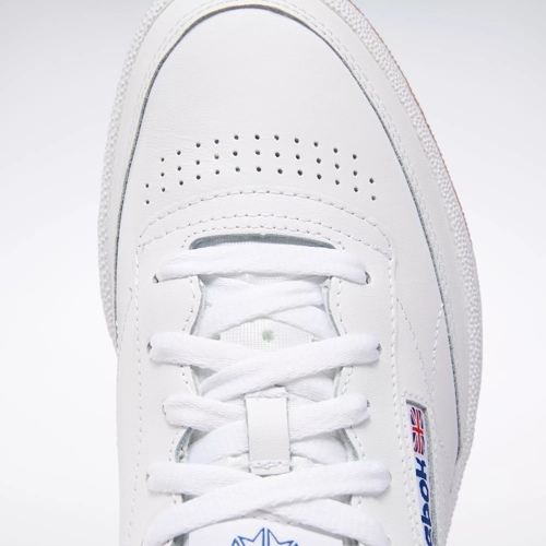 Tênis Reebok Club C 85 Branco Coral Couro - Berti Maria