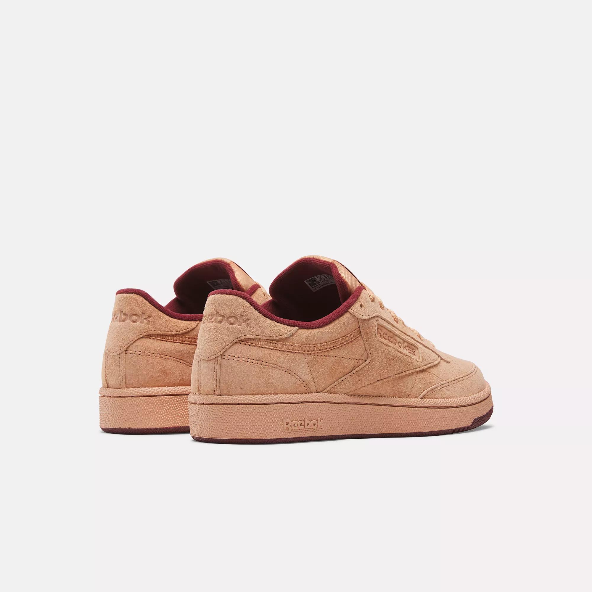 Club C 85 Shoes Clay Washed Clay Rich Maroon Reebok