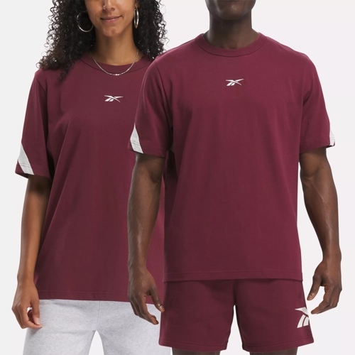 Tee shirt shop reebok femme bordeaux