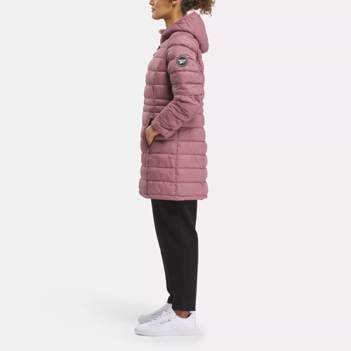 Reebok Women's Lightweight Quilted Glacier Shield Jacket, Dark Dusty Rose,  Large, Dark Dusty Rose, Large : : Clothing, Shoes & Accessories