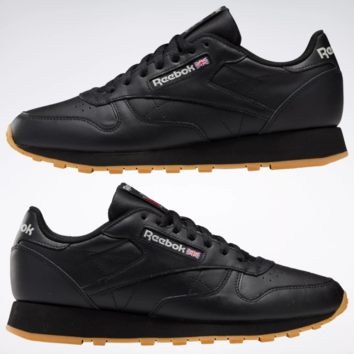 Classic Leather Shoes - Core Black / Pure Grey 5 / Reebok Rubber