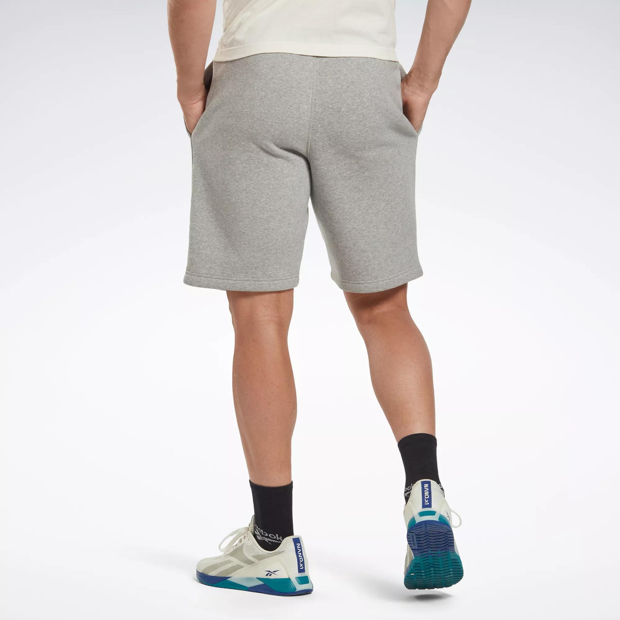 Reebok Identity Fleece Shorts - Medium Grey Heather | Reebok