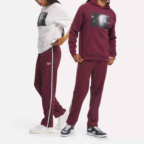 Hip Hop Track Pants - Classic Maroon