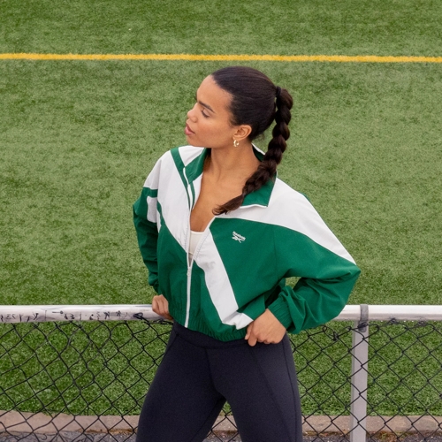 Green track jacket best sale