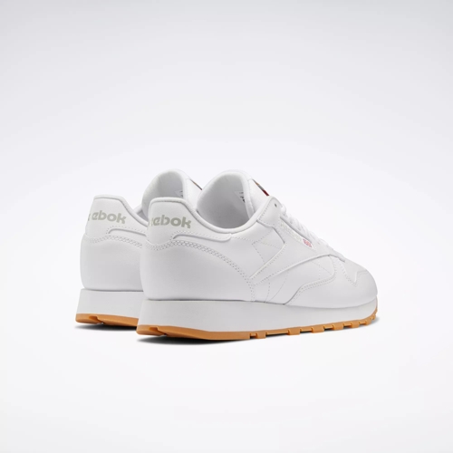 Classic Leather Shoes - Ftwr Pure Gum-03 Reebok White | / Rubber 3 Reebok / Grey