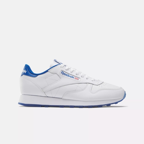 White Ice Classic Vector Blue / - Reebok | Leather Shoes White /