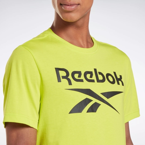 Reebok Men's T-Shirt - Yellow - S