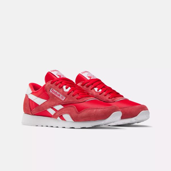 Reebok classic shop nylon uomo rosse