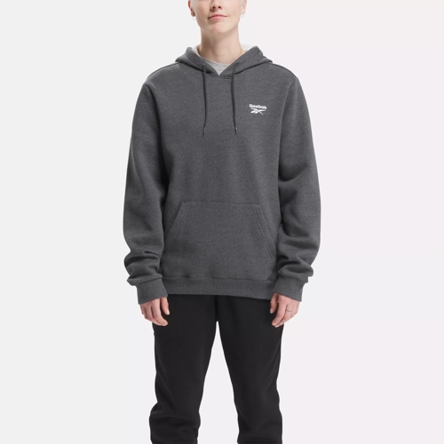  Reebok Boys' Sweatshirt - Fleece Pullover Fashion Hoodie  Designs and Logos, Size 8, Dark Grey Heather: Clothing, Shoes & Jewelry