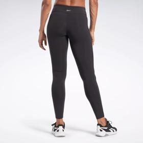 Reebok Black Mid Rise WOR COMM Capri Tights