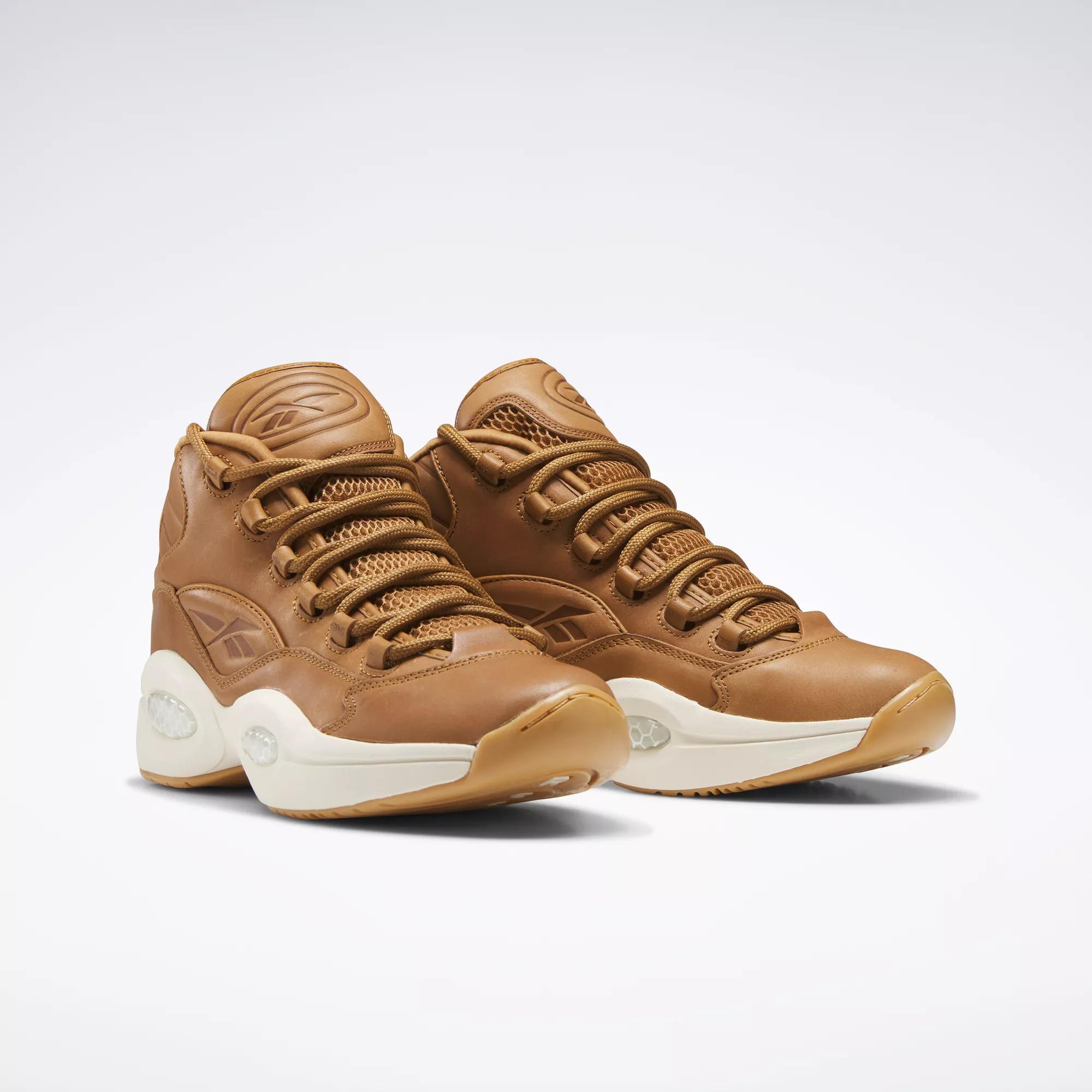 SNS Question Mid Basketball Shoes Bare Beige / Classic White / Reebok